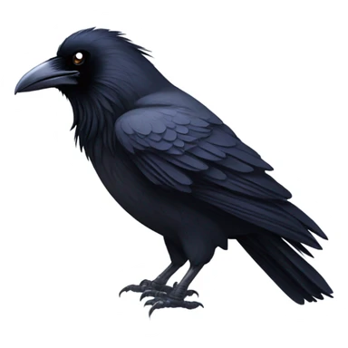 Mean raven covered in snow sticker