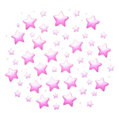 pink small stars sticker