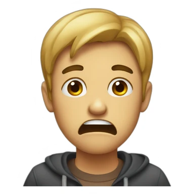 Anxious Face sticker