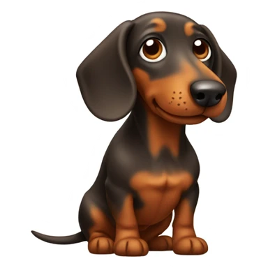 Pooping daschund  sticker