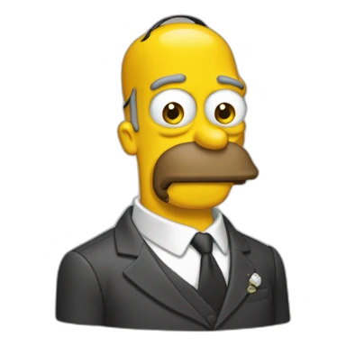 Homer fait un doigt d’honneur sticker