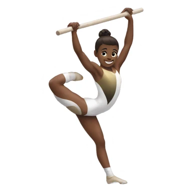 gymnast doing parellel bar sticker