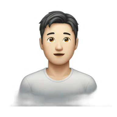 Korean guy sticker