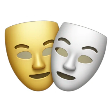 drama masks sticker