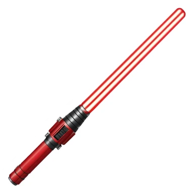 A red lightsaber sticker