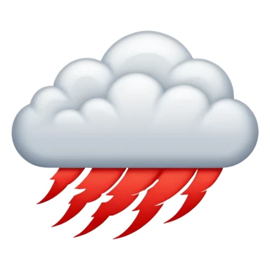 thunder red sticker