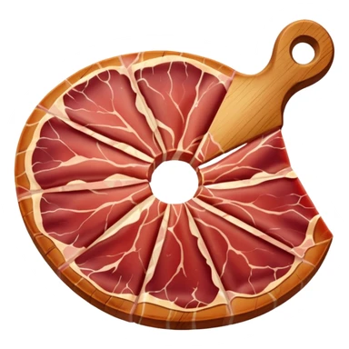 Una loncha de jamón ibérico bellota sticker