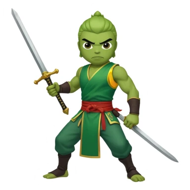 Use pepe as a foundation and turn it into Gan Ning sticker