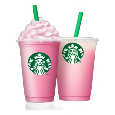 Starbucks pink drink with my bitmoji  sticker