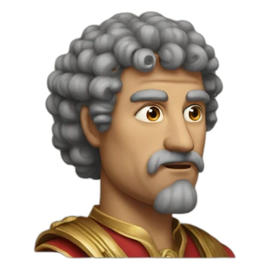 Bocchus I king of Mauretania  sticker