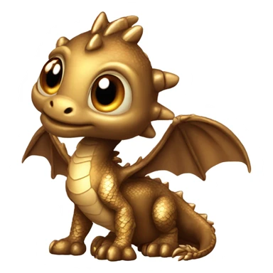 baby bronze dragon sticker