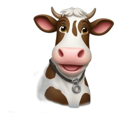 happy cow teacher sticker