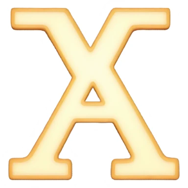 Letter A led light sticker