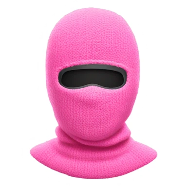 Ski mask pink sticker