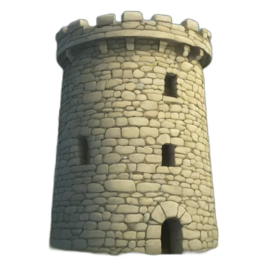 Round Stone tower sticker