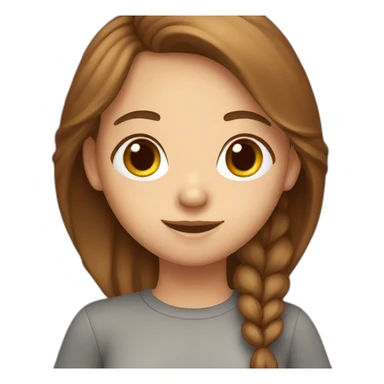 a girl names julia with brown hair and lgbt shirt sticker