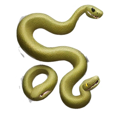 Snake between two boulders sticker