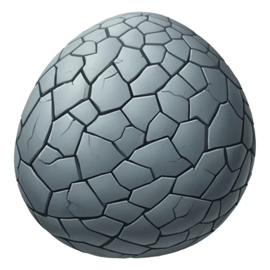 grey dragon egg with a visible crack sticker