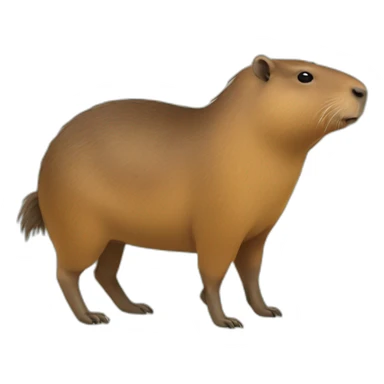 Oiseau sur capybara sticker