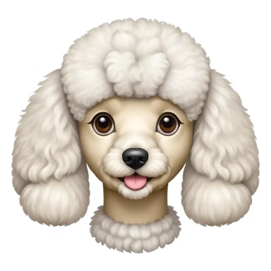 Skinny poodle sticker