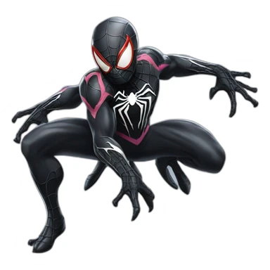 Venomized spider man sticker
