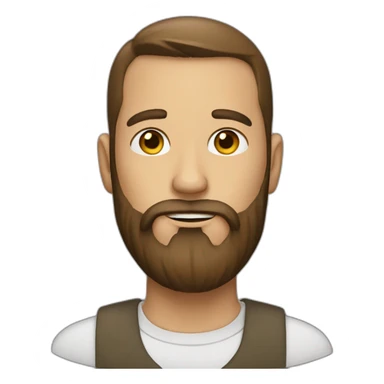 trader bearded man sticker