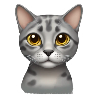 Dilute grey tortie cat  sticker