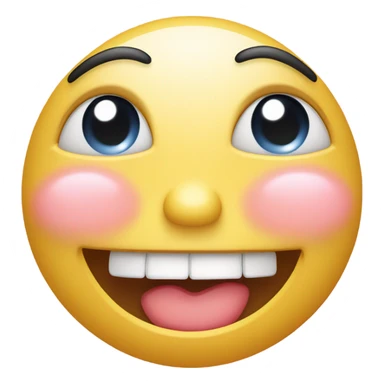 Crying laughing with blush  sticker