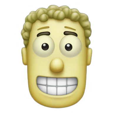 Create spongebob as phisiculturist sticker