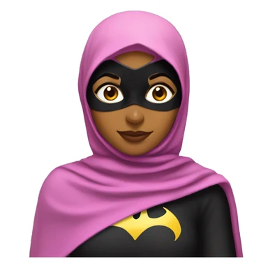 Batgirl with hijabi sticker
