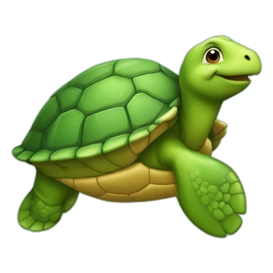 tortue avec une tete de dauphin sticker