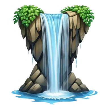 heart shaped watterfall sticker