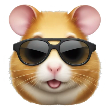 hamster with sunglasses sticker
