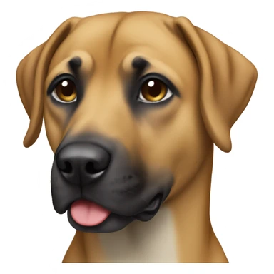 Black mouth cur sticker