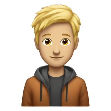 Blonde guy with red fox sticker