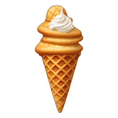 Waffle cone icecream sticker