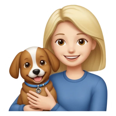 Person is playing with his dog sticker