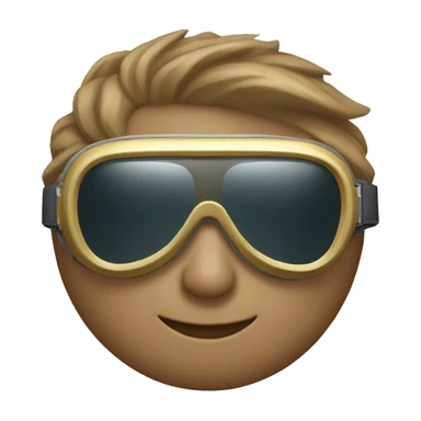 A cool pair of some aviator goggles sticker