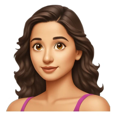 Tanned Alia bhatt sticker