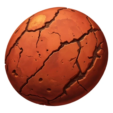 planet mars in space sticker