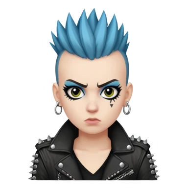 a punk rocker sticker