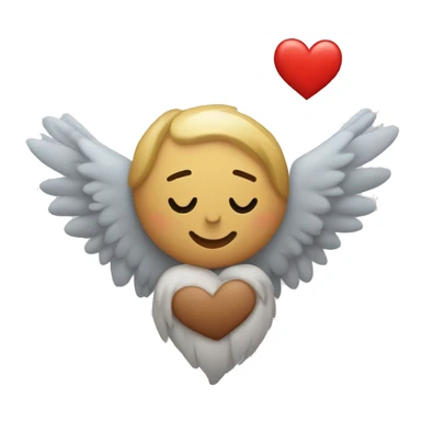 Un corazón con alas ciendo lanzado   sticker