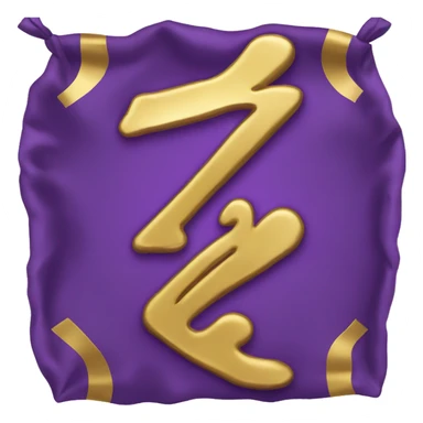 #1 purple with gold margins sticker