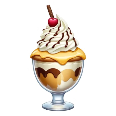 ultra realistic sundae sticker