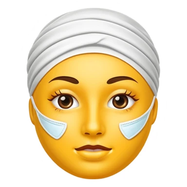 face mask cream sticker