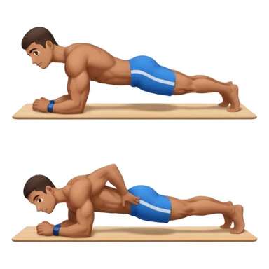 latin guy doing a planche on the floor sticker