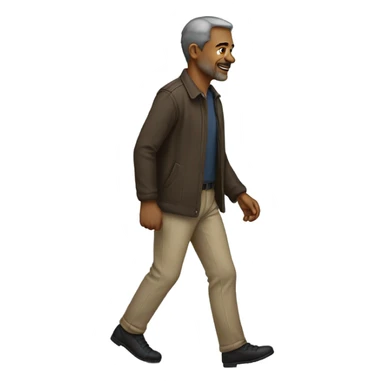 Man walking towards right  sticker