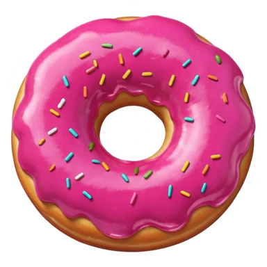 frambuazlı donut sticker