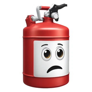 red gas canister sticker
