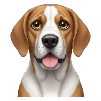 Beagle Dog with Grey Mastiff, Grey Eyes sticker